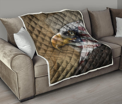 American Land Of Liberty Print Quilt