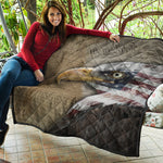 American Land Of Liberty Print Quilt