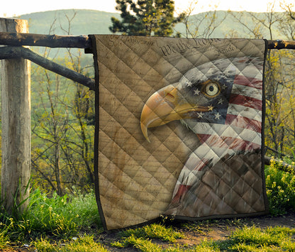American Land Of Liberty Print Quilt