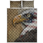 American Land Of Liberty Print Quilt Bed Set