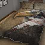 American Land Of Liberty Print Quilt Bed Set