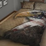 American Land Of Liberty Print Quilt Bed Set