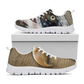 American Land Of Liberty Print White Running Shoes