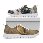 American Land Of Liberty Print White Sneakers