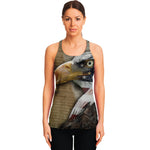 American Land Of Liberty Print Women's Racerback Tank Top
