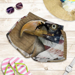 American Land Of Liberty Print Women's Shorts