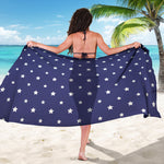 American Little Star Pattern Print Beach Sarong Wrap