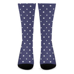 American Little Star Pattern Print Crew Socks