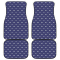 American Little Star Pattern Print Front and Back Car Floor Mats