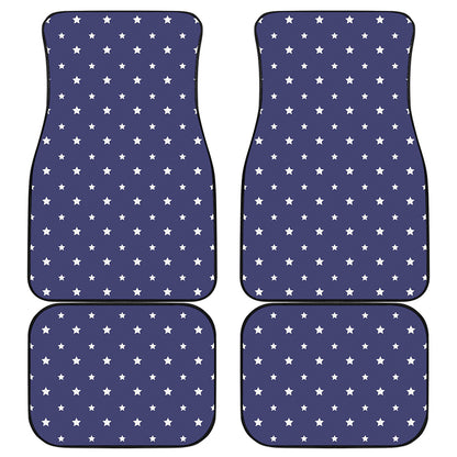 American Little Star Pattern Print Front and Back Car Floor Mats