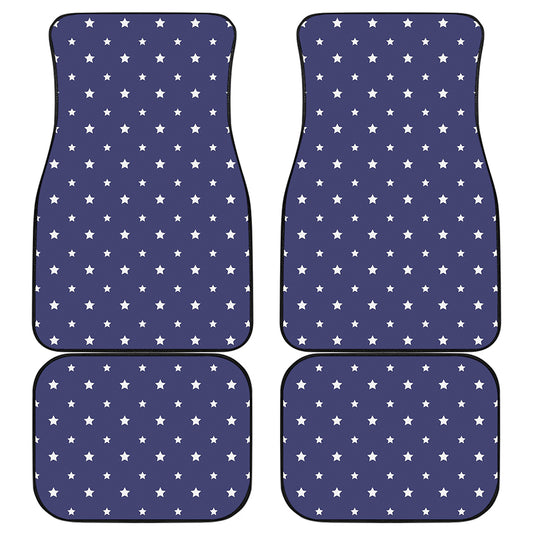 American Little Star Pattern Print Front and Back Car Floor Mats