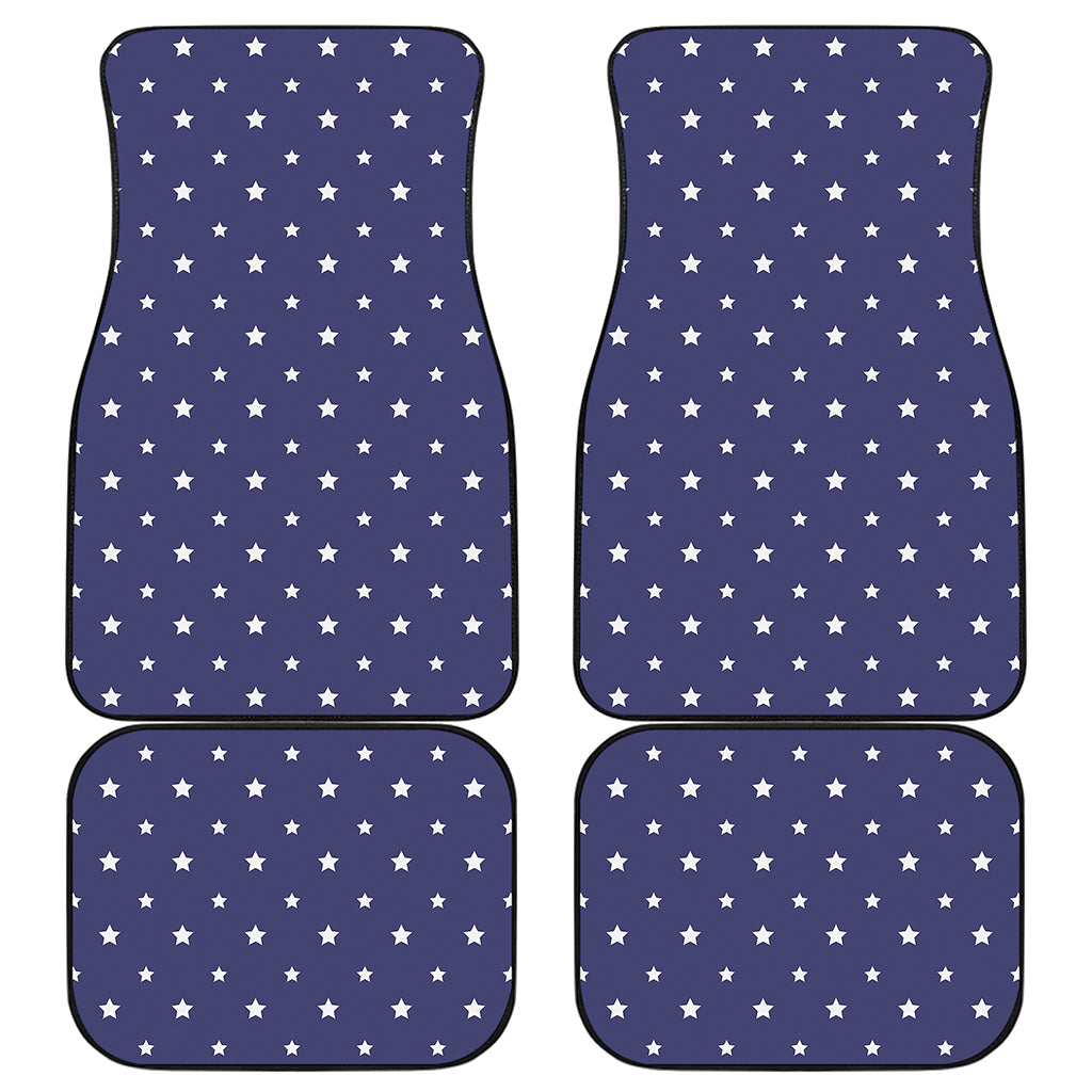 American Little Star Pattern Print Front and Back Car Floor Mats