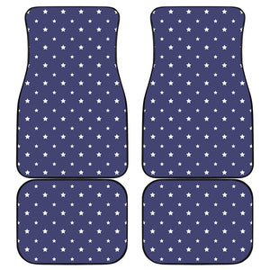 American Little Star Pattern Print Front and Back Car Floor Mats