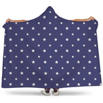 American Little Star Pattern Print Hooded Blanket