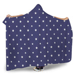 American Little Star Pattern Print Hooded Blanket