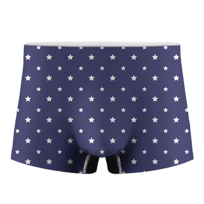 American Little Star Pattern Print Men's Boxer Briefs