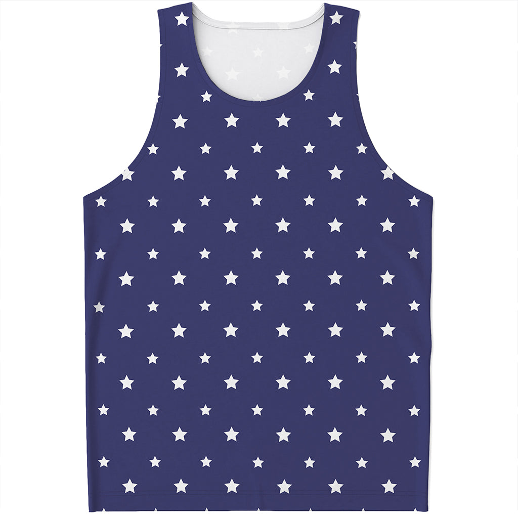 American Little Star Pattern Print Men's Tank Top