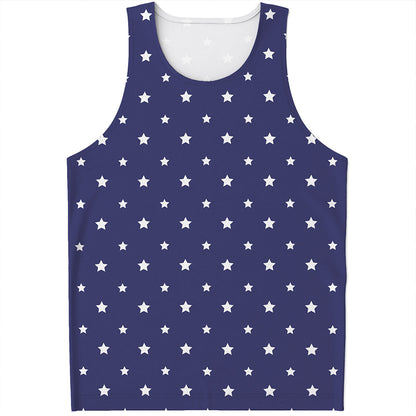American Little Star Pattern Print Men's Tank Top