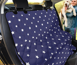 American Little Star Pattern Print Pet Car Back Seat Cover