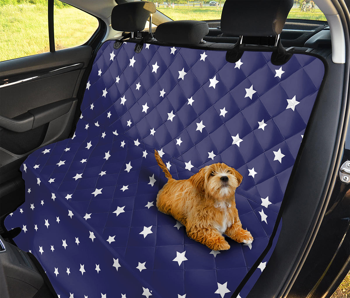 American Little Star Pattern Print Pet Car Back Seat Cover