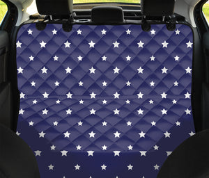 American Little Star Pattern Print Pet Car Back Seat Cover