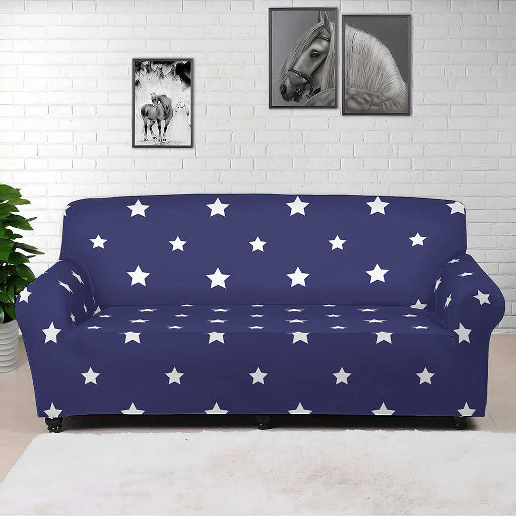 American Little Star Pattern Print Sofa Cover