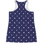 American Little Star Pattern Print Women's Racerback Tank Top