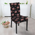 American Marijuana Leaf Pattern Print Dining Chair Slipcover