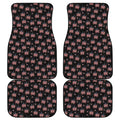 American Marijuana Leaf Pattern Print Front and Back Car Floor Mats