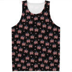 American Marijuana Leaf Pattern Print Men's Tank Top