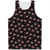 American Marijuana Leaf Pattern Print Men's Tank Top