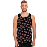 American Marijuana Leaf Pattern Print Men's Tank Top