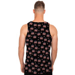 American Marijuana Leaf Pattern Print Men's Tank Top