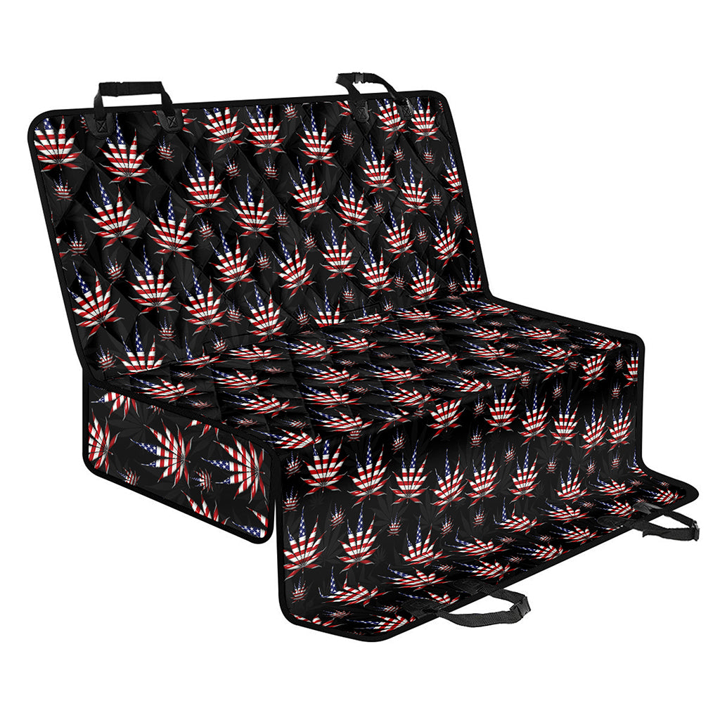 American Marijuana Leaf Pattern Print Pet Car Back Seat Cover