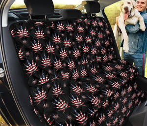 American Marijuana Leaf Pattern Print Pet Car Back Seat Cover