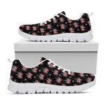 American Marijuana Leaf Pattern Print White Sneakers