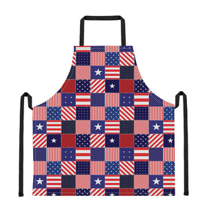 American Patriotic Patchwork Print Apron