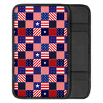 American Patriotic Patchwork Print Car Center Console Cover