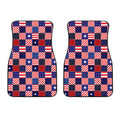 American Patriotic Patchwork Print Front Car Floor Mats