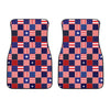 American Patriotic Patchwork Print Front Car Floor Mats