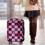 American Patriotic Patchwork Print Luggage Cover