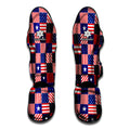 American Patriotic Patchwork Print Muay Thai Shin Guards