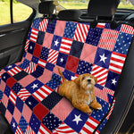 American Patriotic Patchwork Print Pet Car Back Seat Cover