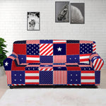 American Patriotic Patchwork Print Sofa Cover