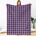 American Patriotic Plaid Print Blanket