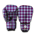 American Patriotic Plaid Print Boxing Gloves