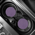 American Patriotic Plaid Print Car Coasters