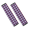 American Patriotic Plaid Print Car Seat Belt Covers
