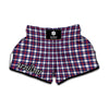 American Patriotic Plaid Print Muay Thai Boxing Shorts