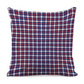American Patriotic Plaid Print Pillow Cover